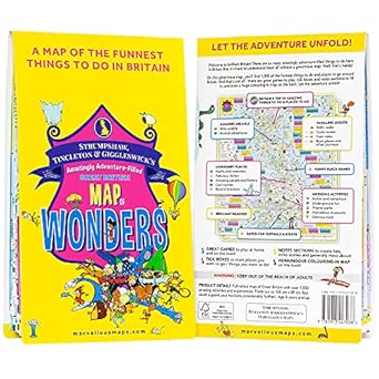Great British Map of Wonders | Adventure Map & Guide | Marvellous Maps | Days Out | Holiday Planning | British Geography [Map] [Oct 02, 2020] Marvellous Maps