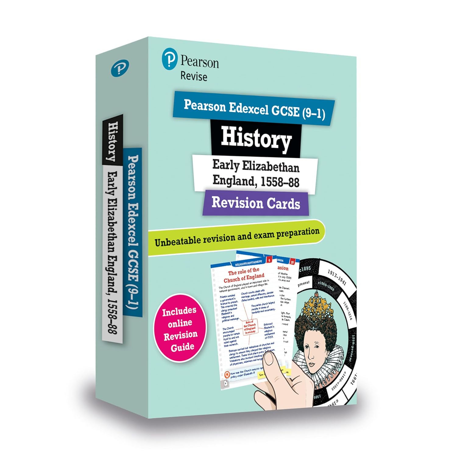 Pearson REVISE Edexcel GCSE History Elizabethan England Revision Cards [Cards] [Jan 17, 2019] Dowse, Brian