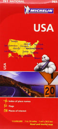 USA - Michelin National Map 761: Straßen- und Tourismuskarte 1:3.450.000 [Map] [Nov 23, 2023] Michelin