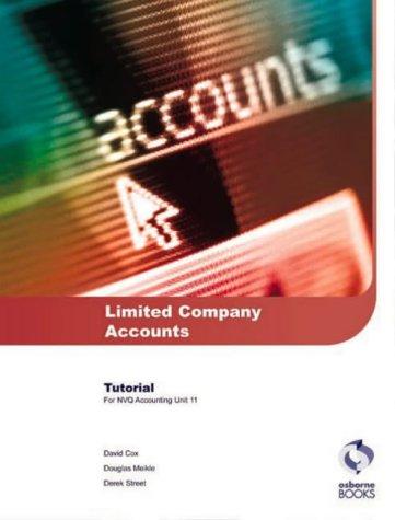 Limited Company Accounts Tutorial (AAT/NVQ Accounting)